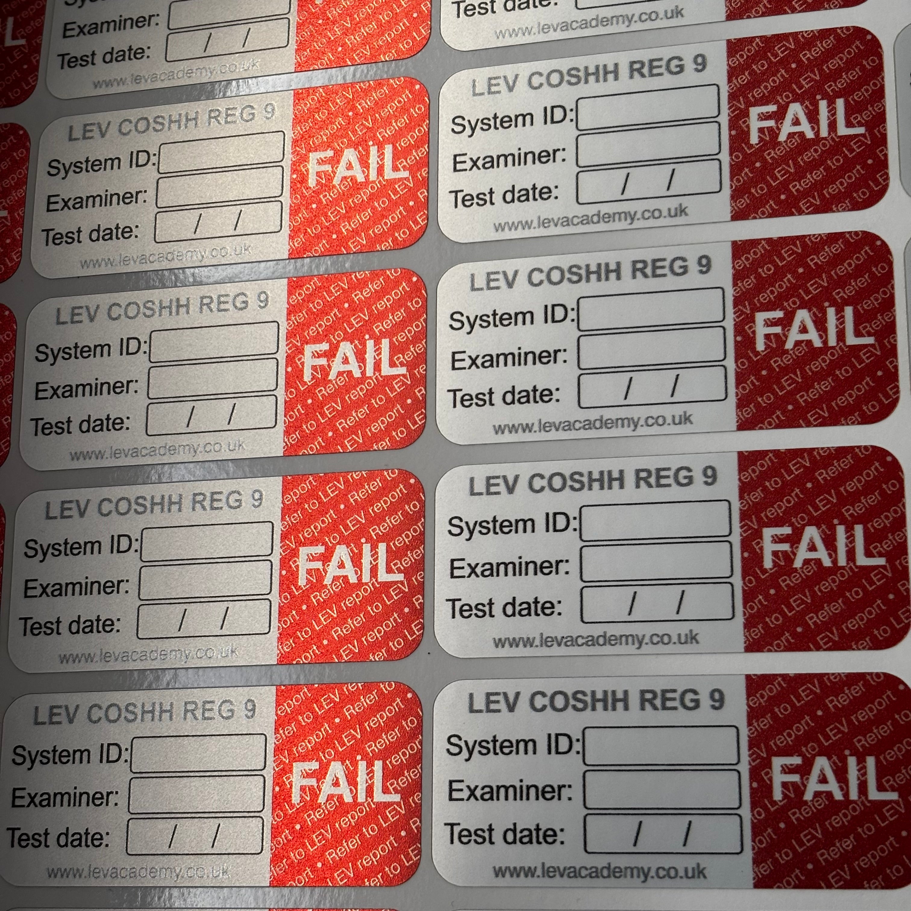 Fail labels