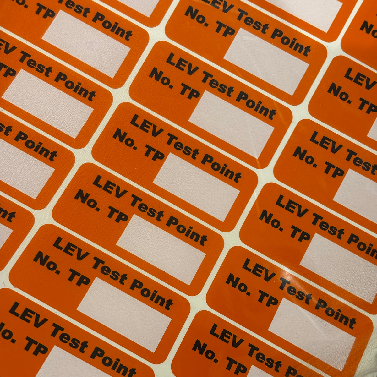 Test Point ID LABEL – LEV Academy