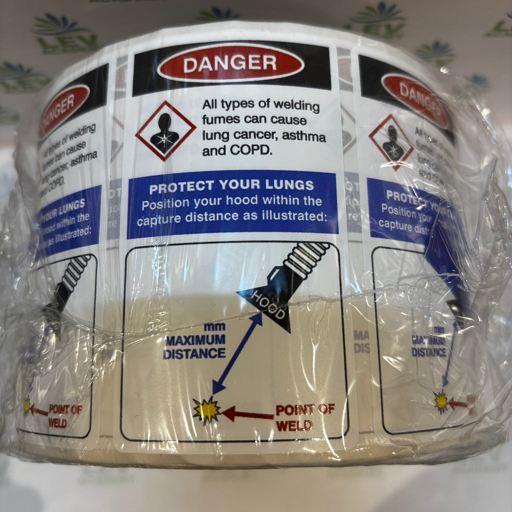 Welding fume Capture Labels