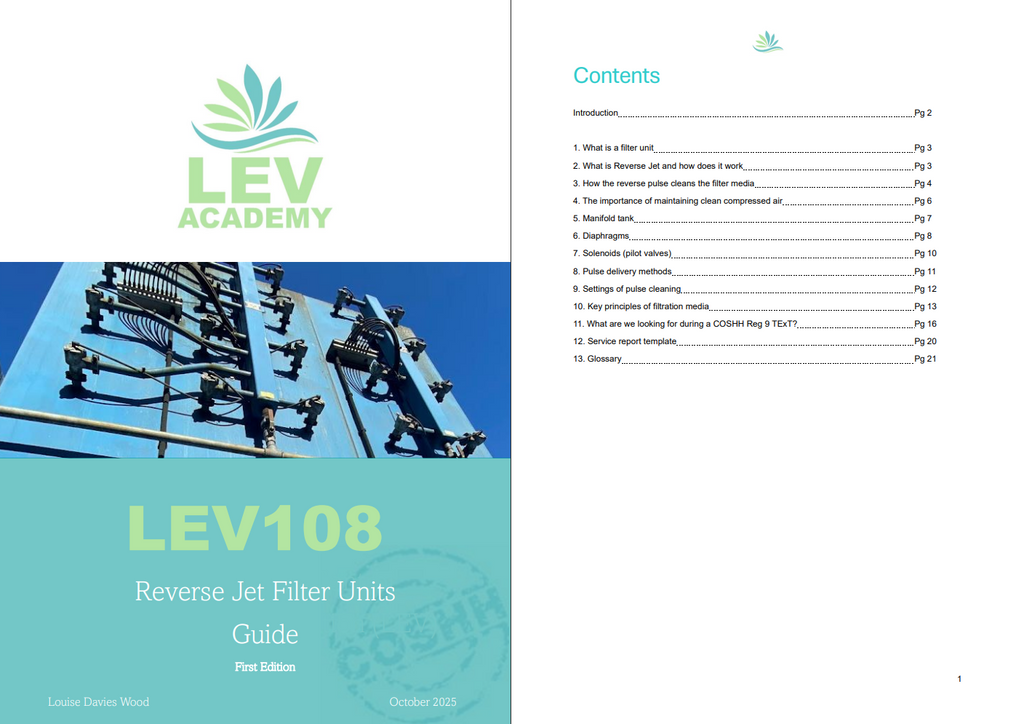 LEV108 Guide on Reverse Jet Filters