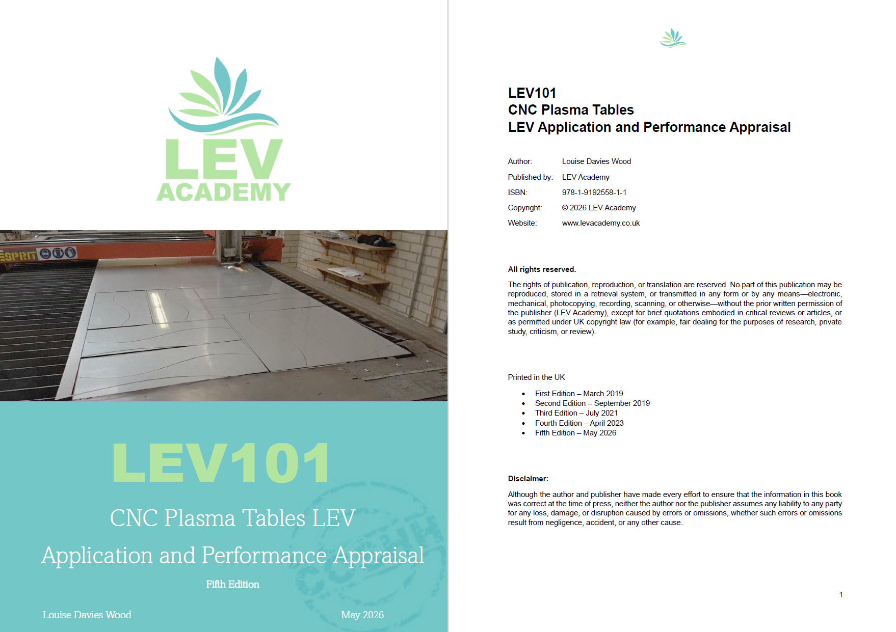 LEV101 CNC Plasma Tables  LEV Application and Performance Appraisal