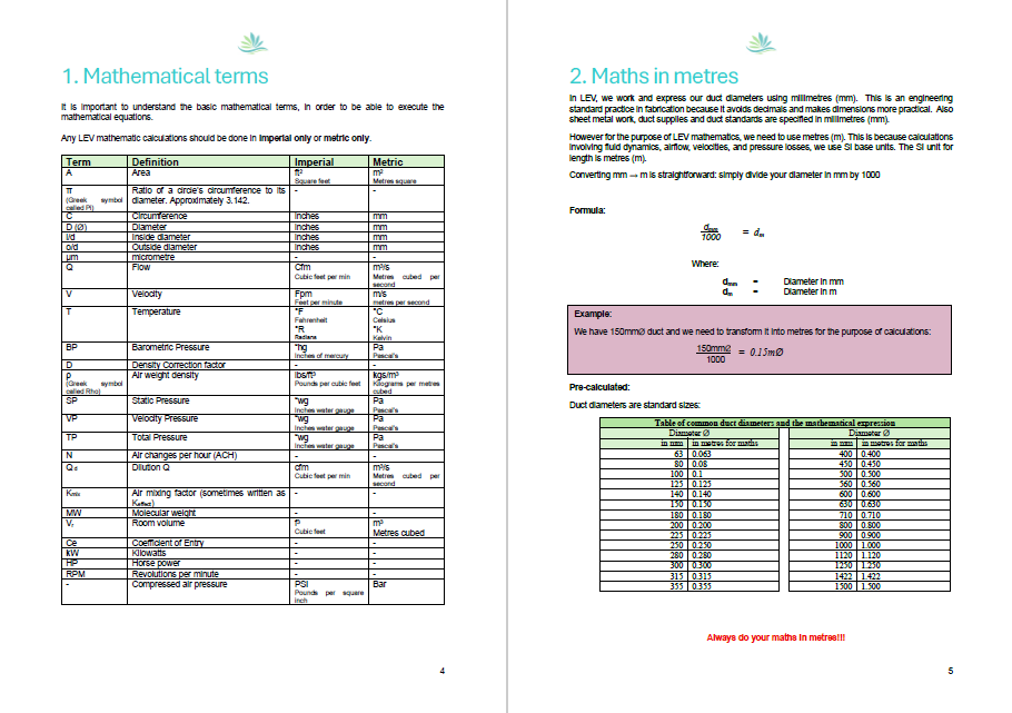 LEV107 - Basic LEV maths (v1.4)