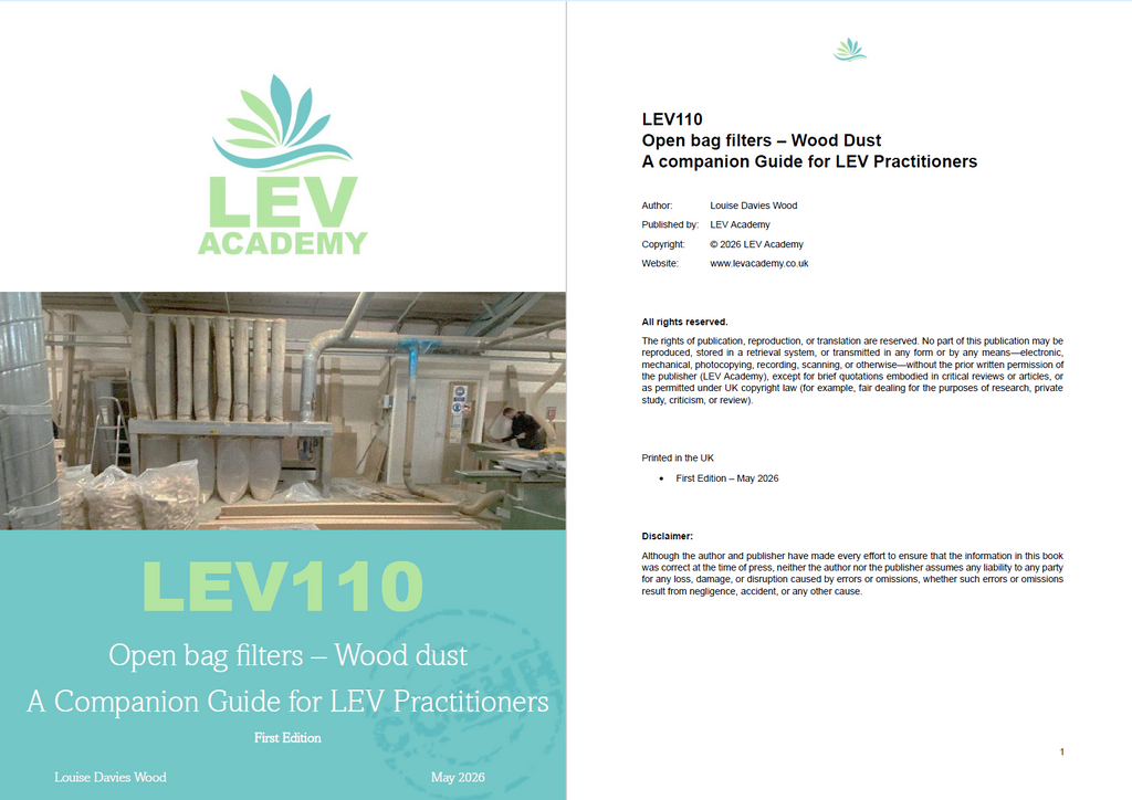 LEV110: Open bag filters – Wood Dust A companion Guide for LEV Practitioners
