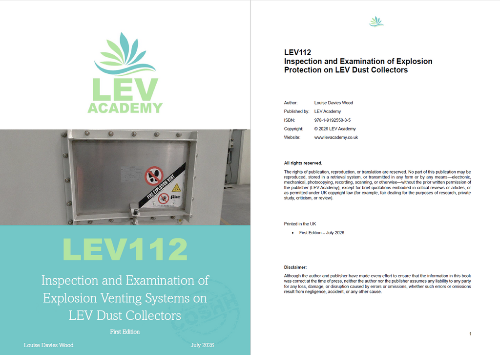 LEV112: Inspection and Examination of Explosion Protection on LEV Dust Collectors
